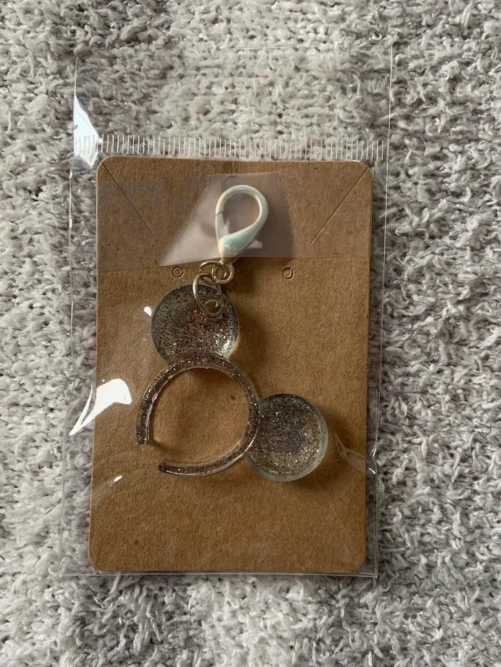 Glitter Resin Mickey Ear Charm